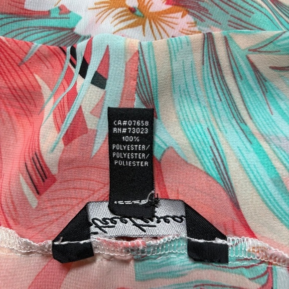 STREETWEAR SOCIETY Tropical Print Kimono / Coverup Boho Open Front O/S Fits All - Picture 5 of 6